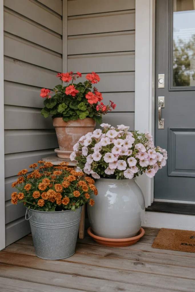 Add Colorful Potted Plants