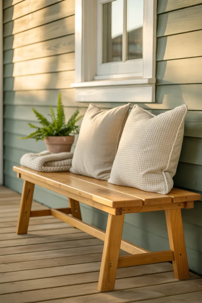 Add a Compact Outdoor Bench
