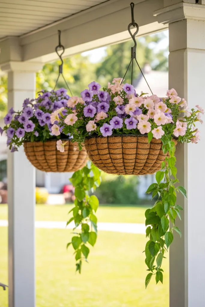 Add Hanging Flower Baskets