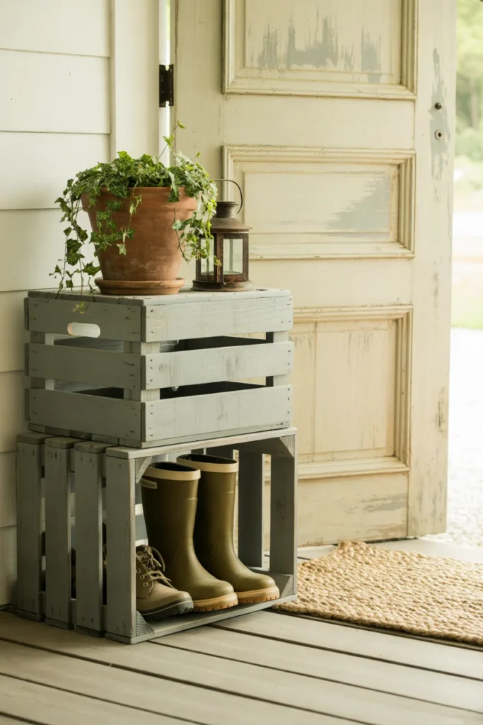 Decorate With a Repurposed Wooden Crate